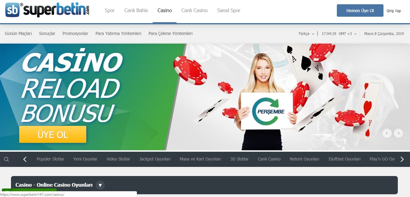 superbetin casino sistemi